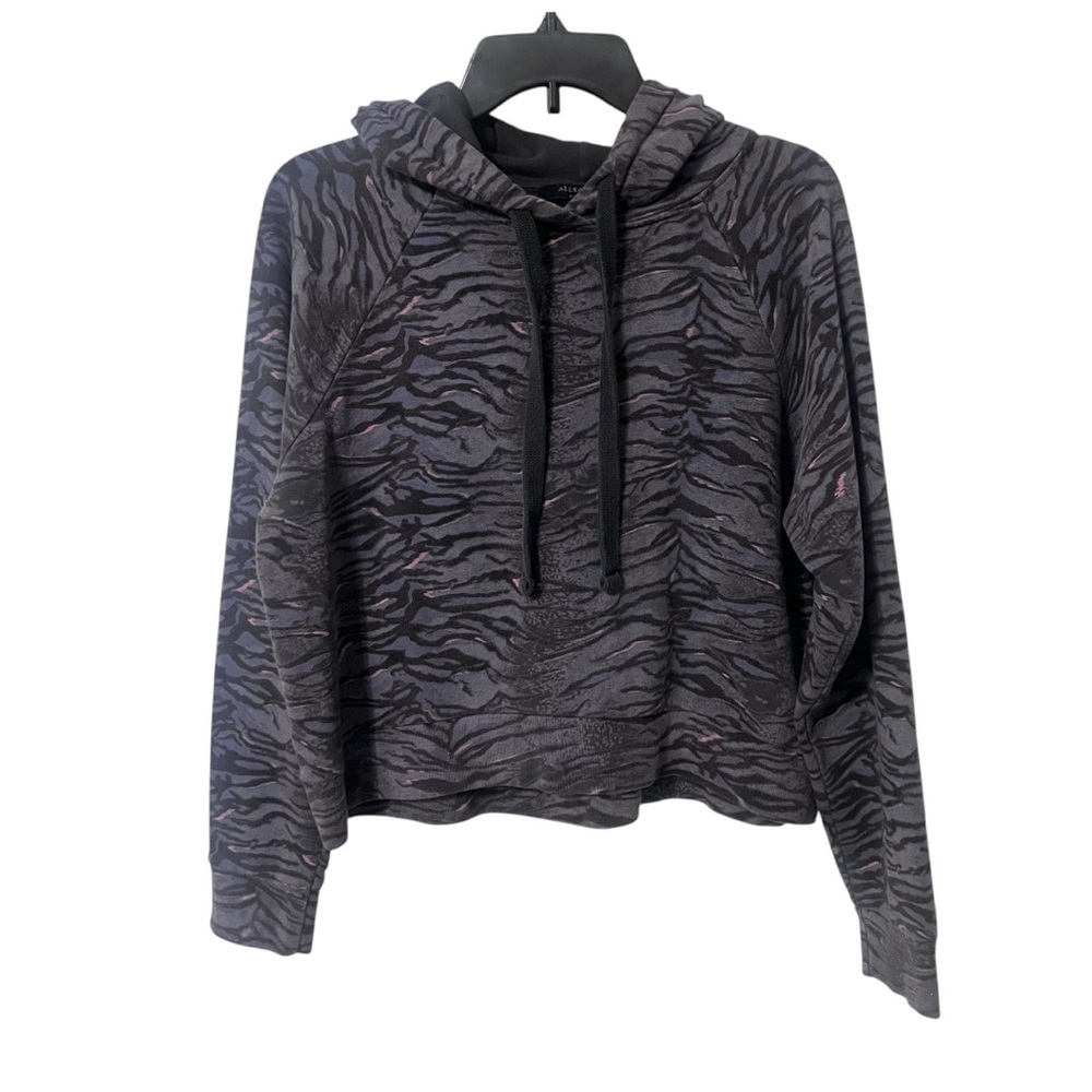 All Saints Tygers Raglan hooded Top Tiger Print Sweatshirt Size XS - Picture 3 of 13
